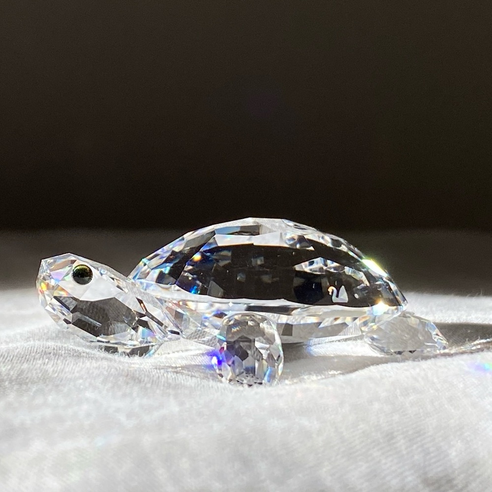 Swarovski Crystal Turtle Figurine
